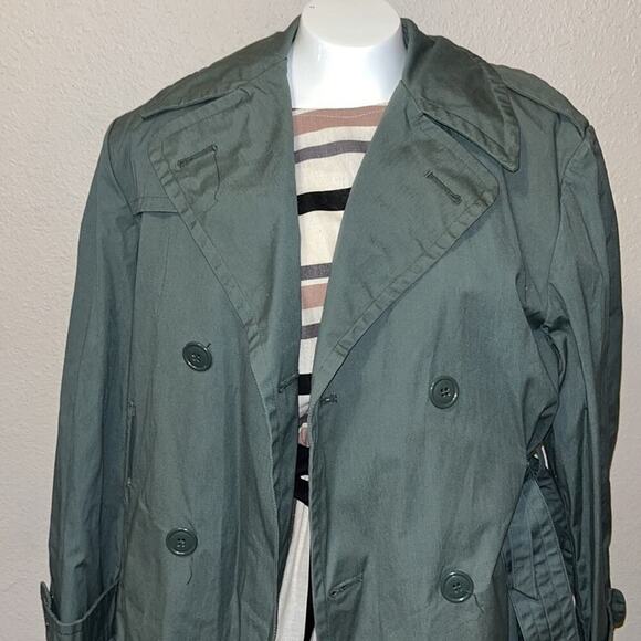 Vintage Union Made Trench Coat New York double breasted  mcm Unisex - Picture 5 of 13